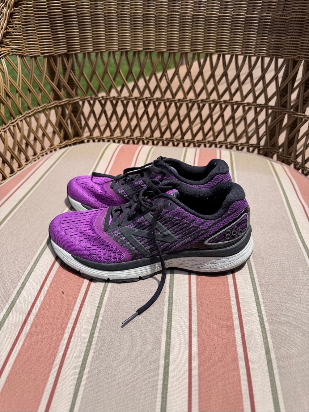 New Balance Women's Purple Running Shoes - size 8